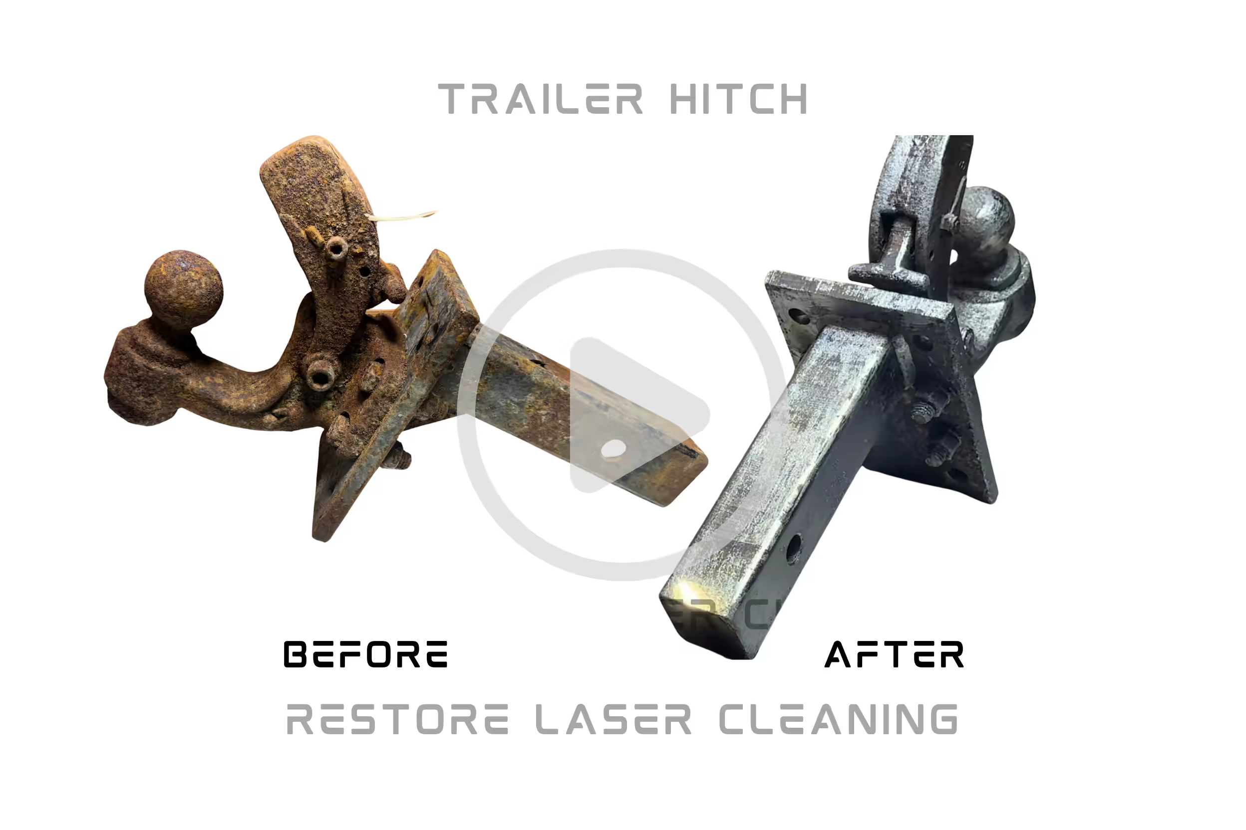 Laser Corrosion Removal on Trailer Hitch preview